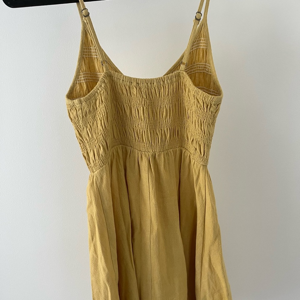 Yellow Spaghetti Strap Dress - Picture 2 of 4